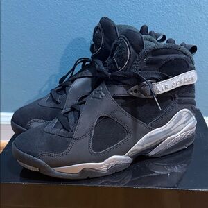 Jordan Air Jordan 8 Retro Winter in Black and Metallic Silver